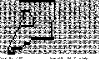 Greed atari screenshot
